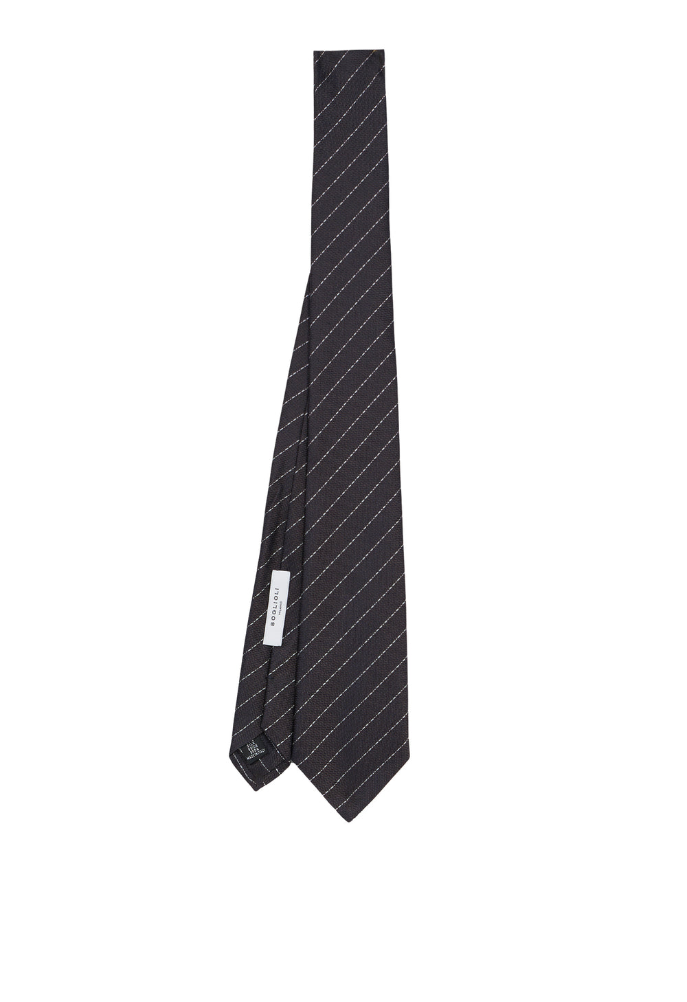 Tailored brown silk Tie