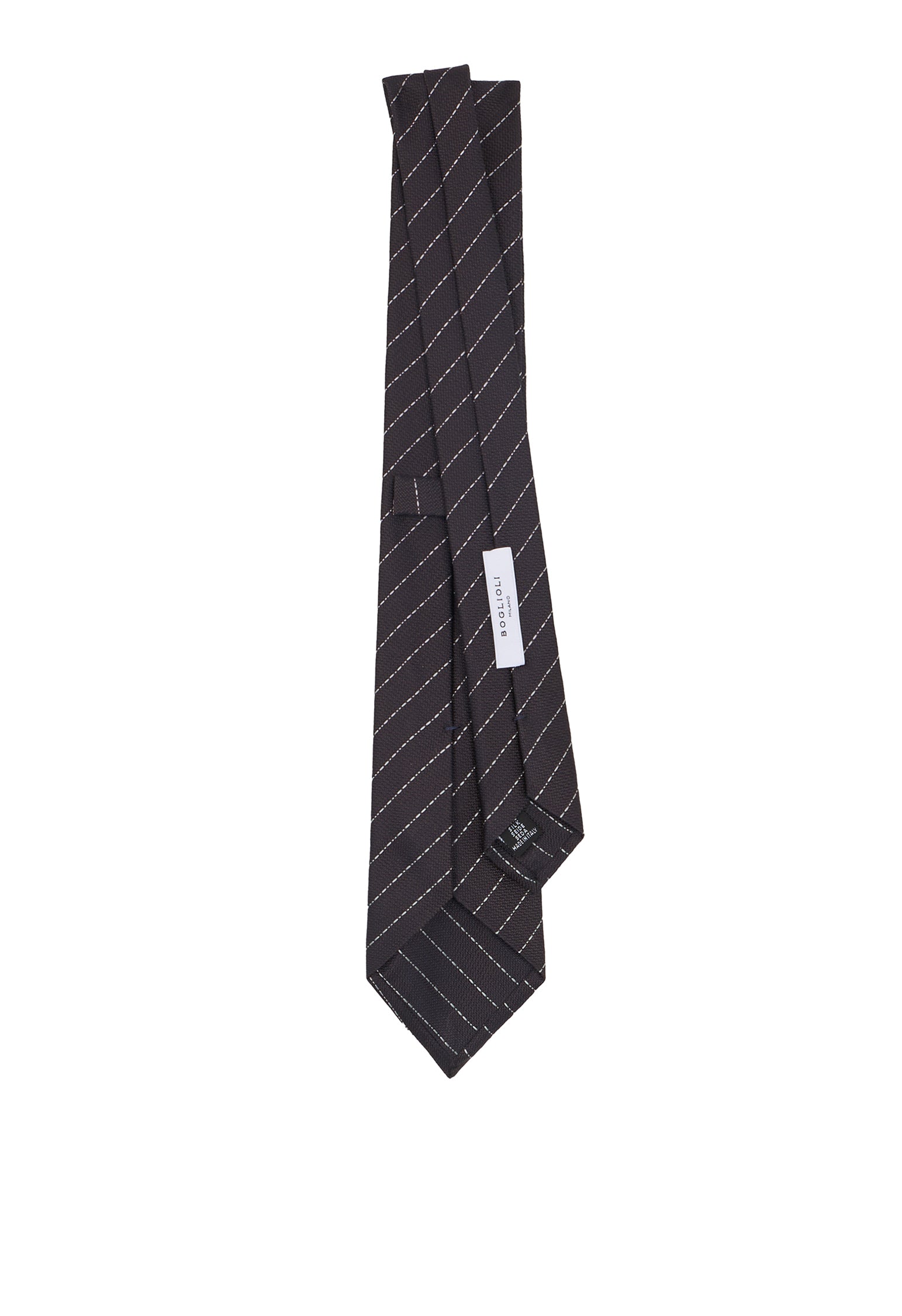 Tailored brown silk Tie