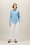Camicia western in denim blu chiaro