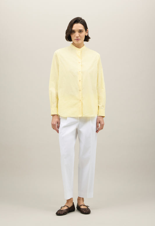 Yellow Cotton Popeline Guru Shirt