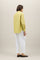 Green Cotton Popeline Guru Shirt