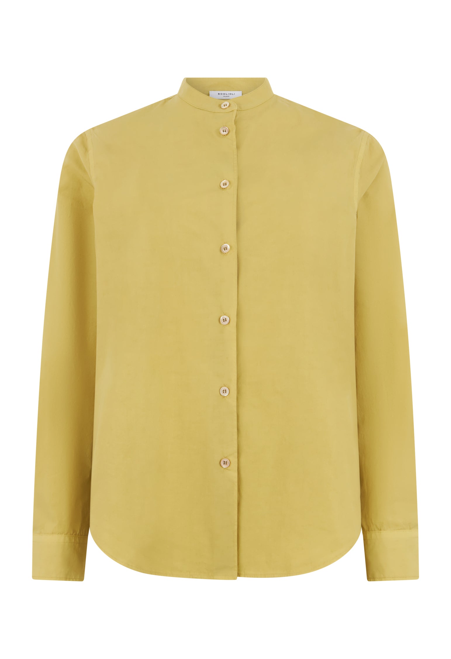 Green Cotton Popeline Guru Shirt