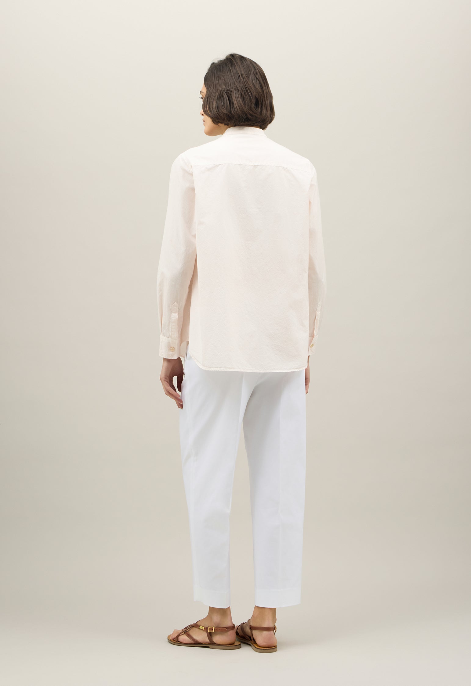 Pink Cotton Popeline Guru Shirt