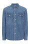 Westernhemd aus blauem Denim
