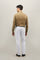 Dark Beige Linen Western Shirt