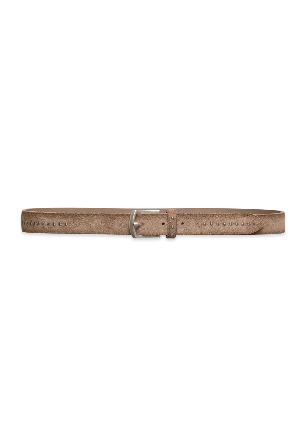 Beige suede belt