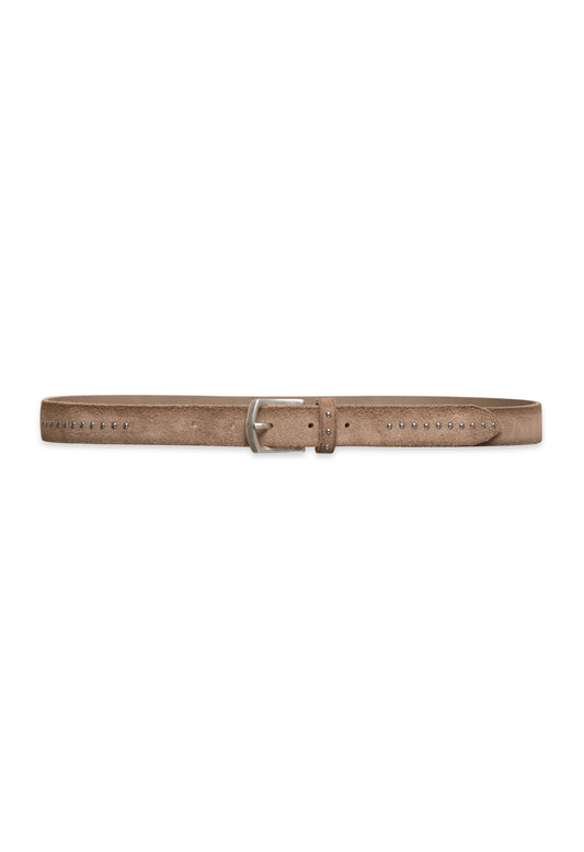 Beige suede belt