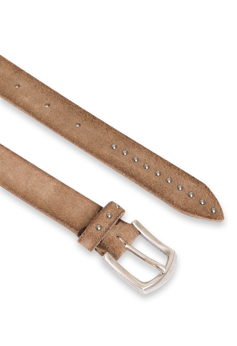 Beige suede belt
