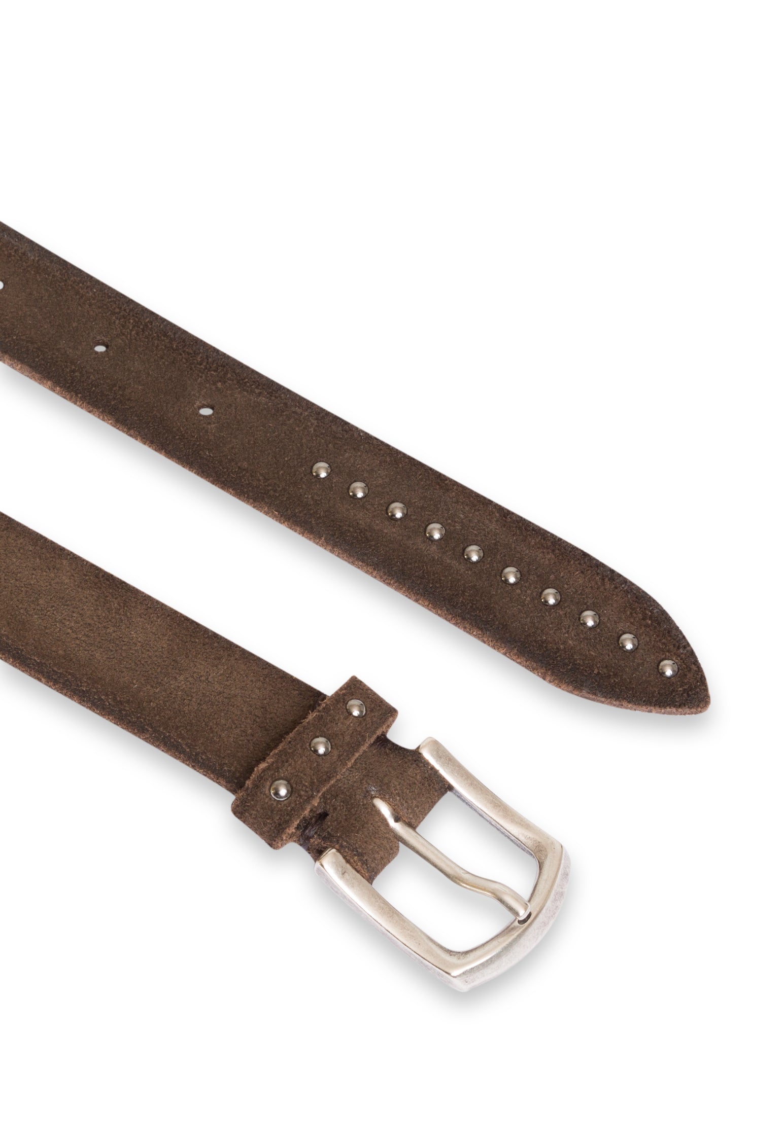 Cintura in suede marrone