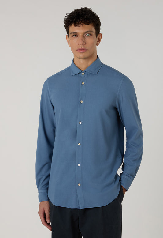 Light Blue Garment Dyed Vaiella Shirt