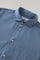 Camicia vaiella tinta in capo azzurra