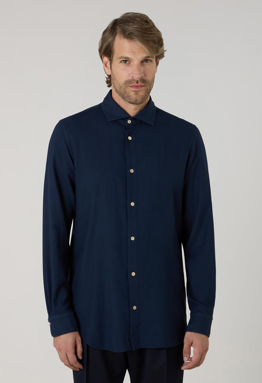 Blue Garment Dyed Vaiella Shirt