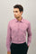 Camicia a righe in popeline rosso