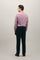 Camicia a righe in popeline rosso