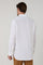 White Garment Dyed Linen Tailored Shirt