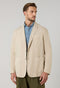 Giacca Khaki in popeline tinto in capo beige