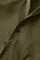 Grüne Khaki-Jacke aus stückgefärbtem Papier-Popeline