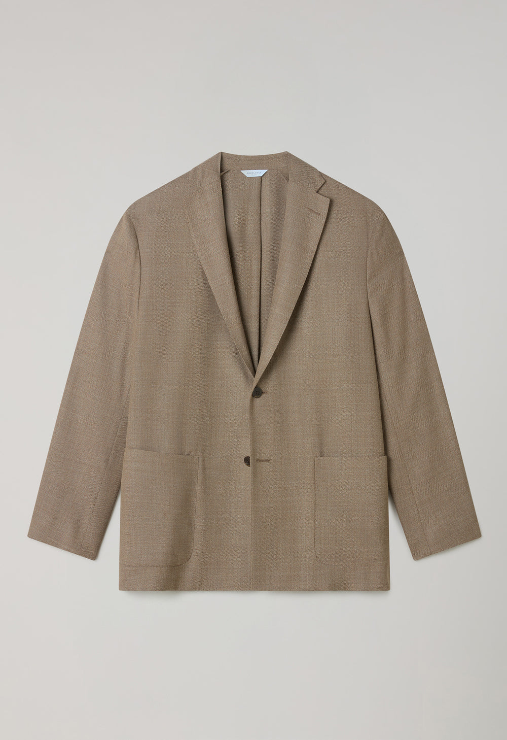 Beige Light Wool Honeycomb Fluid Suits