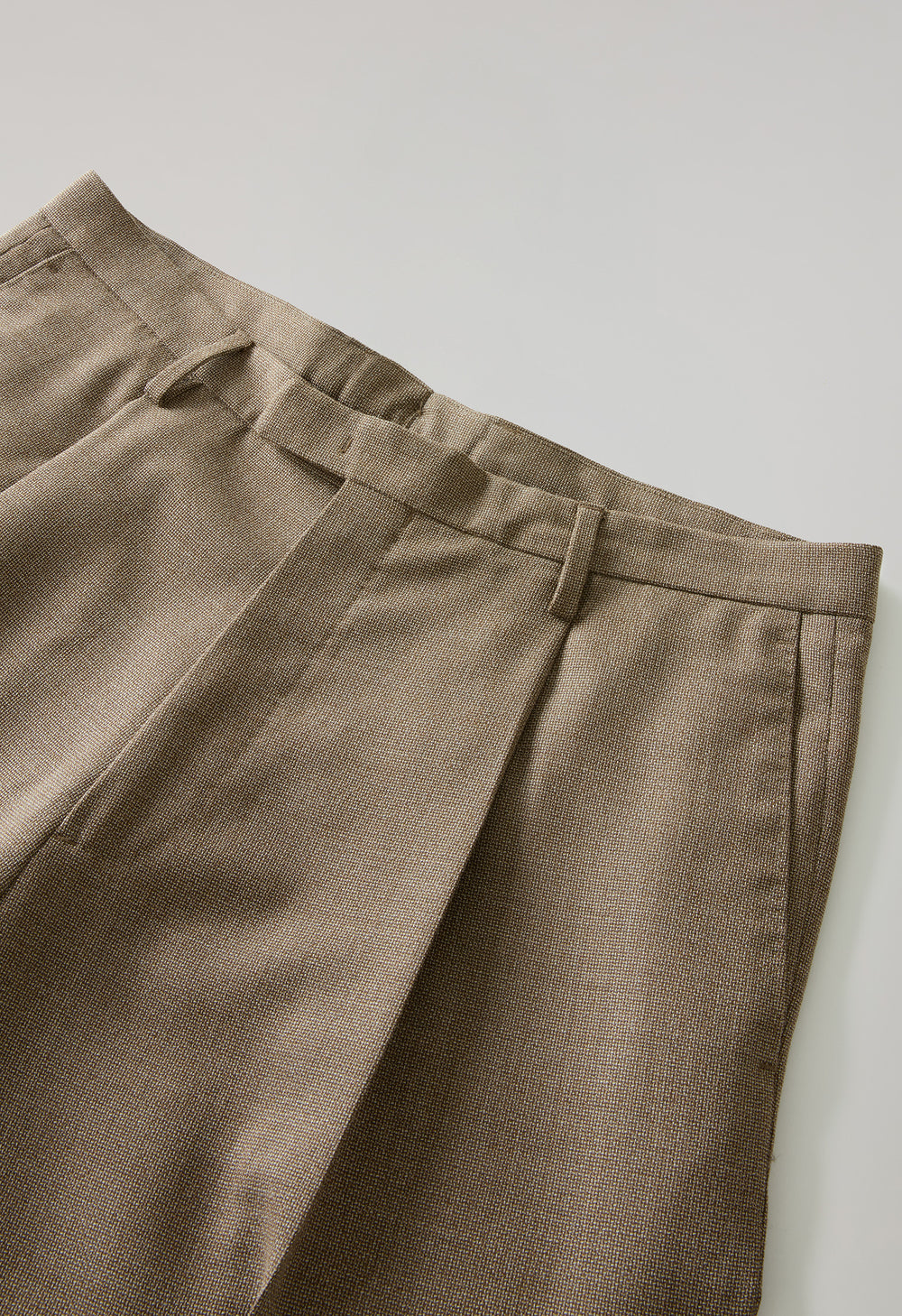 Beige Light Wool Honeycomb Fluid Suits
