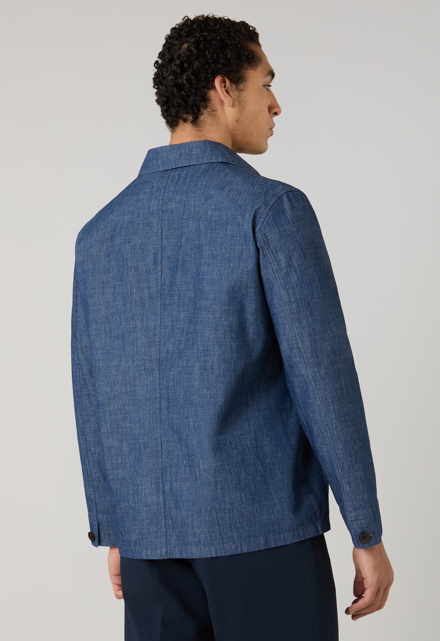Giacca Workwear in indaco denim blu