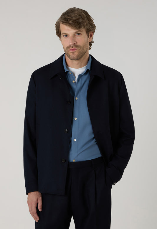 Blue Flannel Solferino Jacket