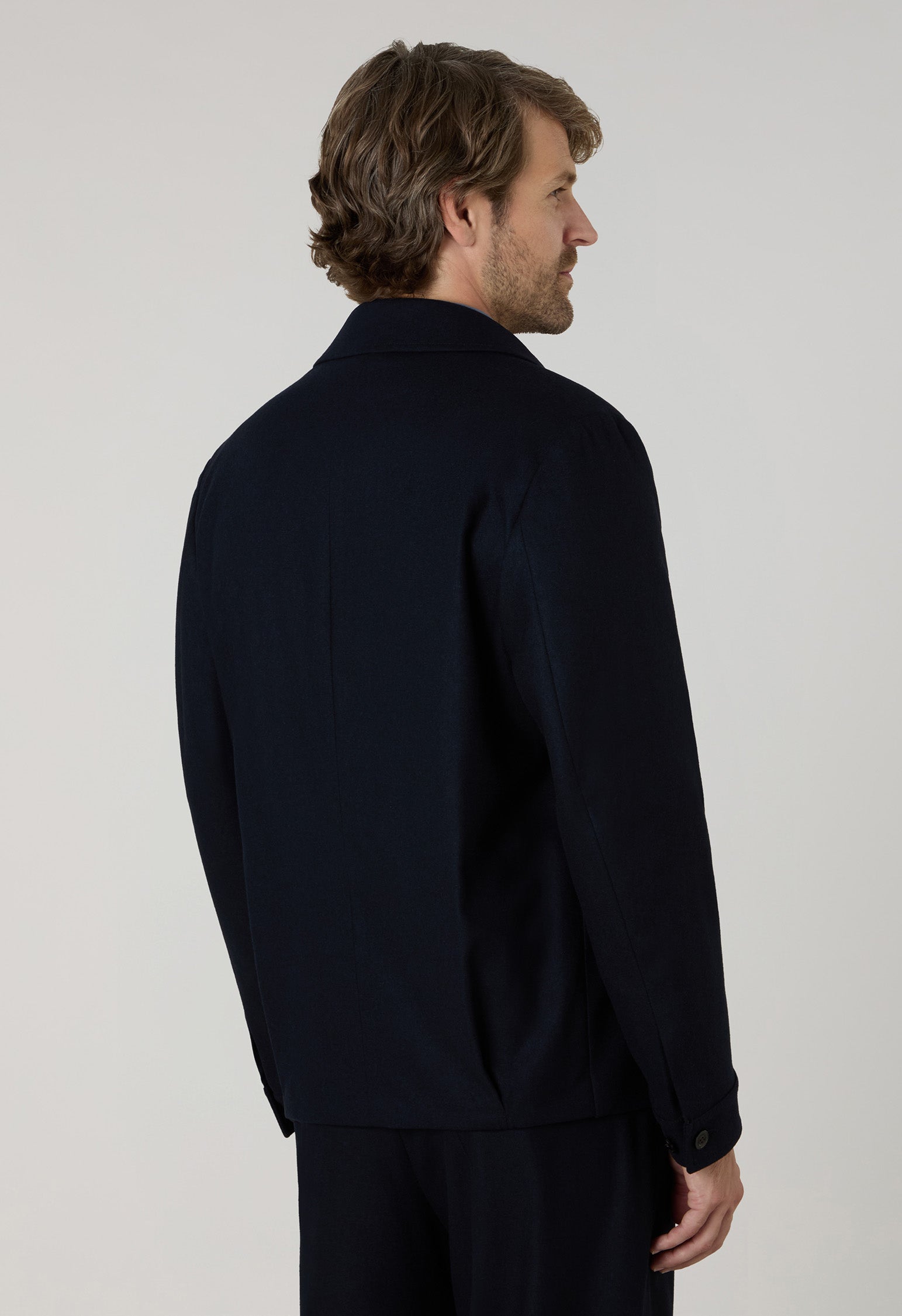 Giacca Solferino in flanella blu