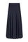 Blue Light Wool Pleated Skirt