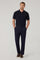 Blue Wool Canvas Trousers