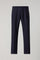 Blue Wool Canvas Trousers
