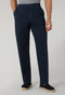Joggers in gabardina di cotone e lino tinto in capo khaki chiaro