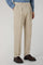 Pantalone Roma in cotone soft tinto in capo bianco
