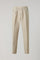 Pantalone Roma in cotone soft tinto in capo bianco