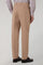 Beige Garment Dyed Soft Cotton Roma Trousers
