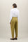 Grüne Cropped-Hose aus leichtem Popeline