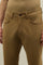 Light Brown Garment Dyed Cotton Silk 5-Pocket Trousers
