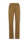 Light Brown Garment Dyed Cotton Silk 5-Pocket Trousers
