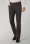 Beige stückgefärbte Five-Pocket-Hose aus Baumwolle und Seide
