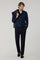 Blue Stretch Wool Mario Trousers