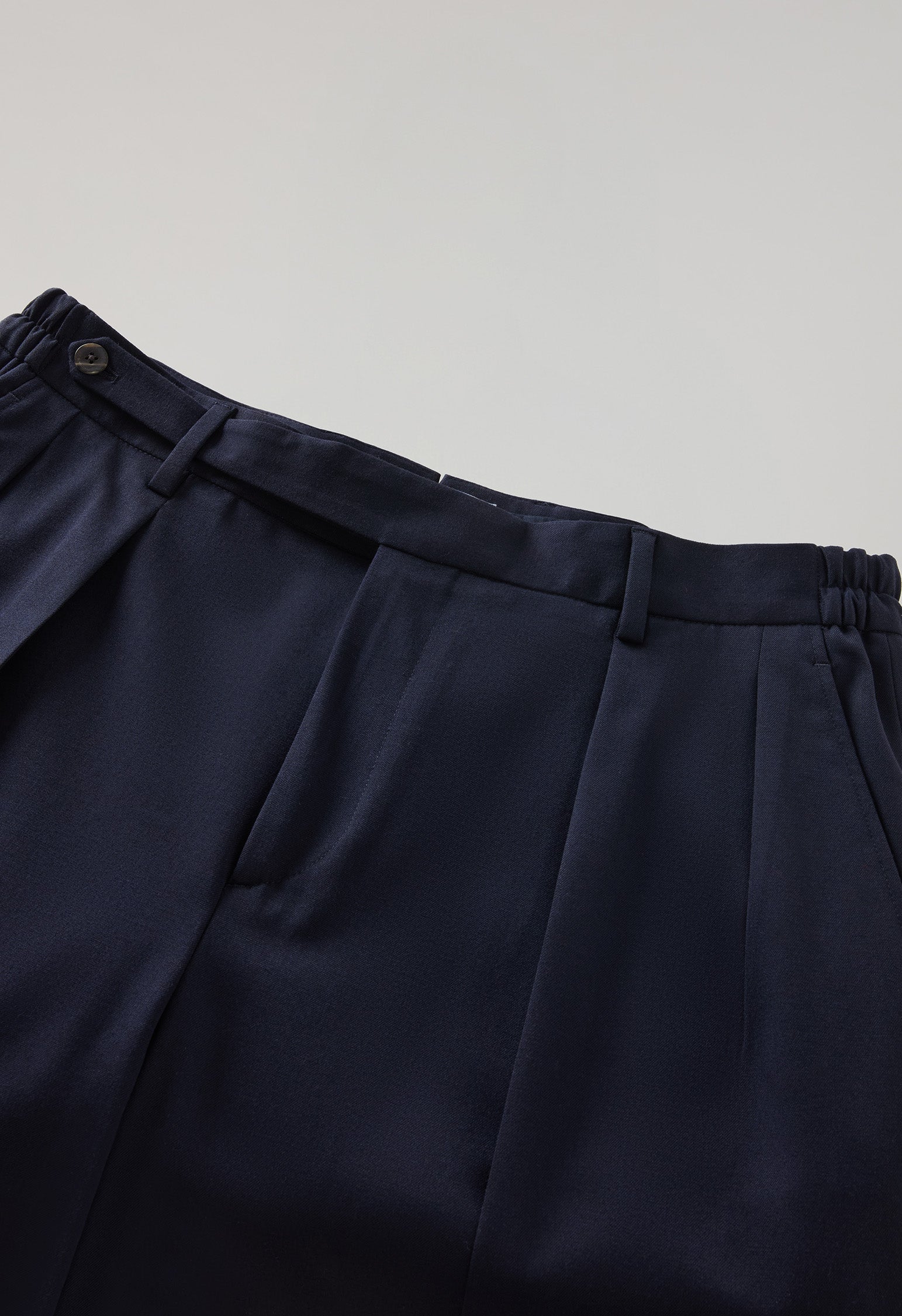 Blue Stretch Wool Mario Trousers