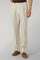 Beige Garment Dyed Linen Napoli Trousers