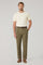 Pantalone Napoli in lino tinto in capo khaki