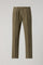 Pantalone Napoli in lino tinto in capo khaki