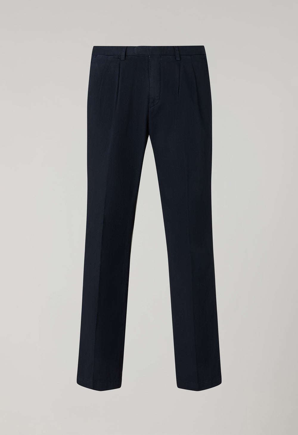 Blue Garment Dyed Stretch Cotton Napoli Trousers