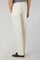 Ice White Garment Dyed Stretch Cotton Napoli Trousers