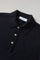 Kurzärmliges Poloshirt aus blauer Wolle
