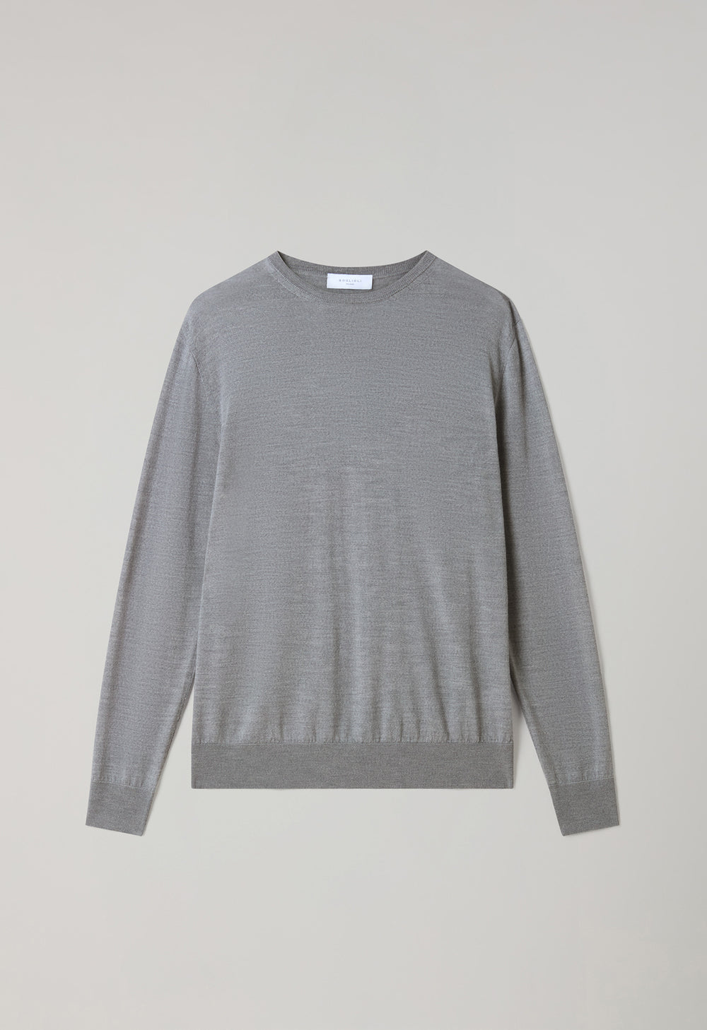 Grey Superlight Wool Crewneck