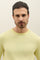 Yellow Garment Dyed Cotton Crewneck