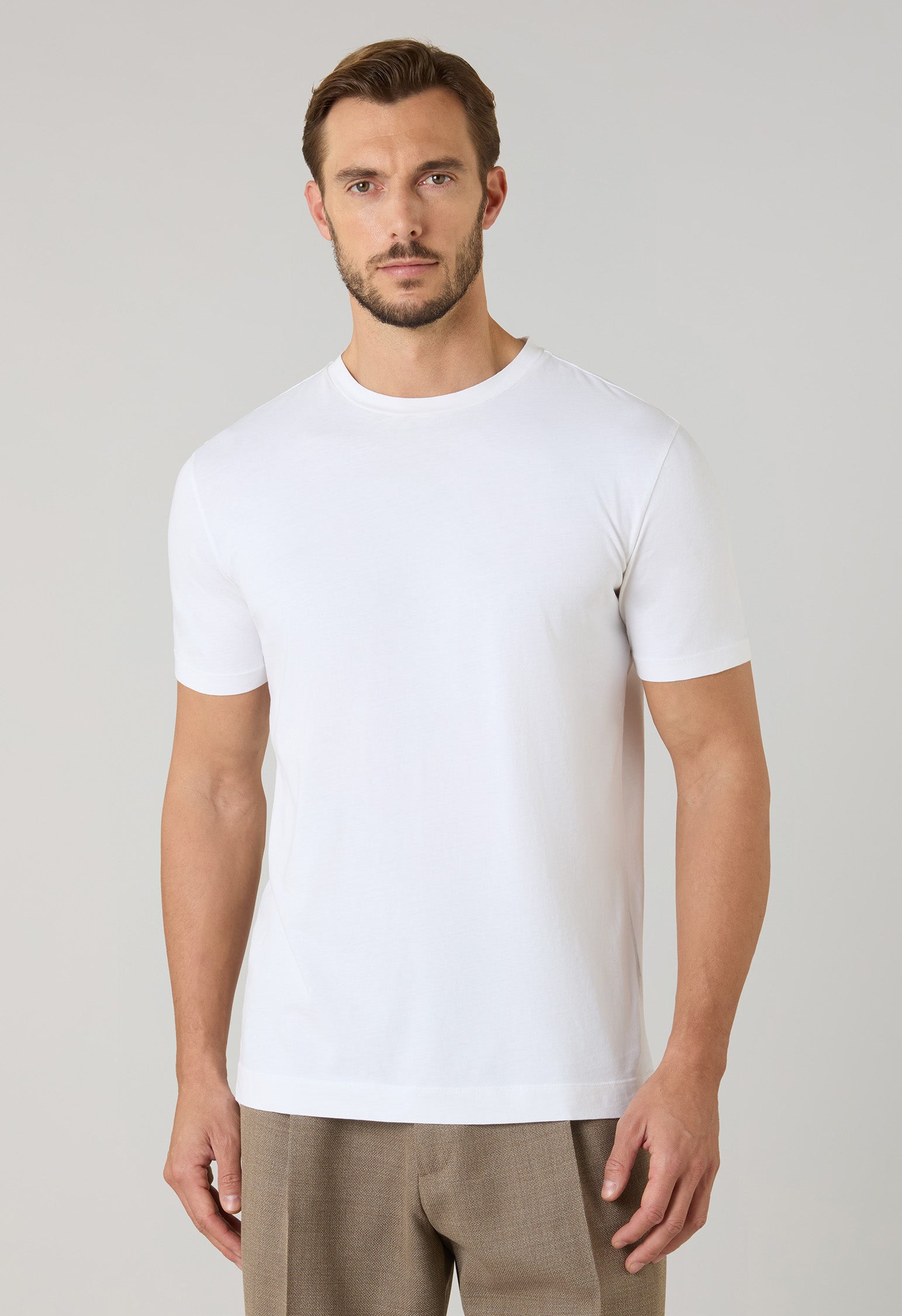 T-Shirt bianca in jersey