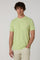 Limongrünes T-Shirt aus Baumwoll-Jersey