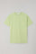 Limongrünes T-Shirt aus Baumwoll-Jersey